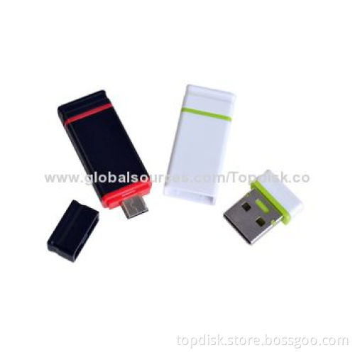 Smartphone OTG USB Flash Drives, Support Android/Microsoft's Windows/Apple's Mac/Linux micro UDP